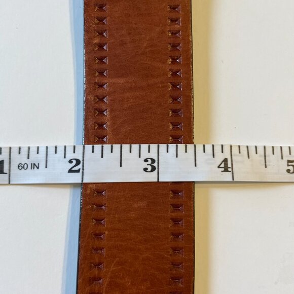 Columbia Sportswear Men's Genuine Leather Belt  Medium Brown (Cognac) size 38 - Picture 8 of 10